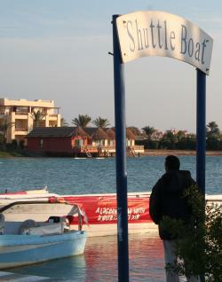 Shuttle-Boat Haltestelle in Kafr ElGouna