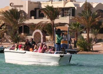 Shuttle Boot in ElGouna, Ägypten